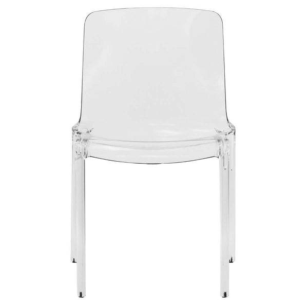 Leisure Mod Murray Stackable Dining Side Chair In Plastic
