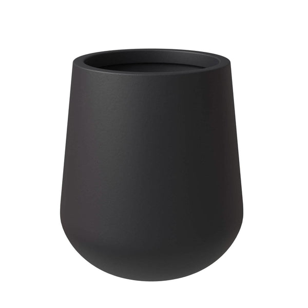 Leisure Mod Orchid Modern Tapered Round Planter Pot In Fiberstone And Clay Weather Resistant Design