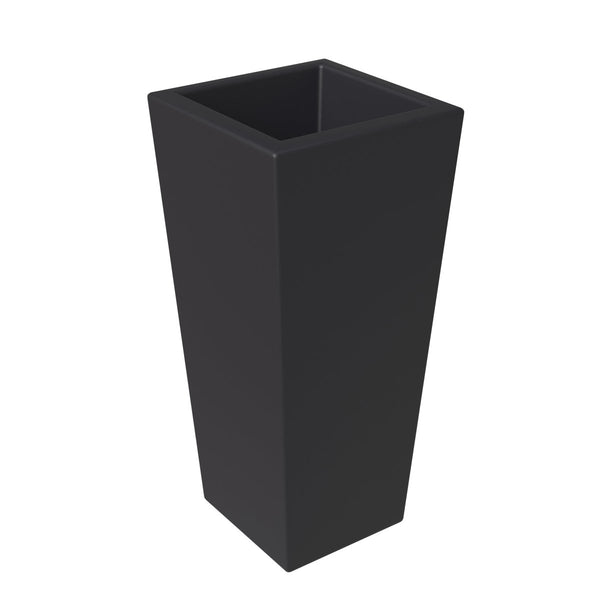 leisure mod Orna Fiberstone and MgO Clay Weather-Resistant Tapered Square Planter for Home and Garden