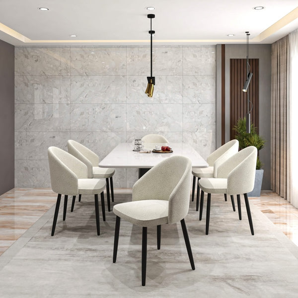 Leisure Mod Paradiso Dining Chairs Leather Seat And Curved Back With Oak Wood Legs