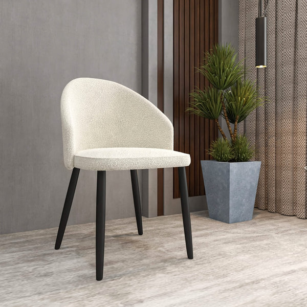 Leisure Mod Paradiso Dining Chairs Leather Seat And Curved Back With Oak Wood Legs