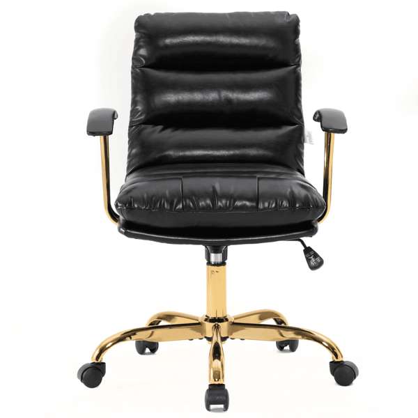 Leisure Mod Regina Modern Leather Adjustable Conference Office Chair