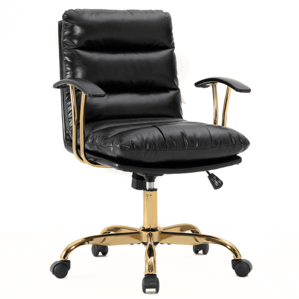 leisure mod Regina Modern Leather Adjustable Conference Office Chair
