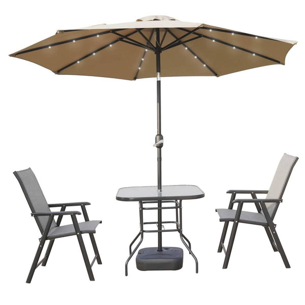 Leisure Mod Sierra Outdoor Patio Umbrella With Base