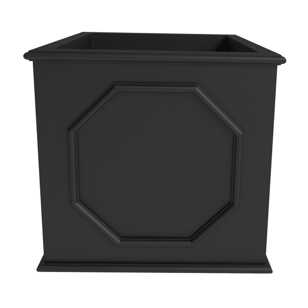 Leisure Mod Sprout Modern Square Fiberstone And MGO Clay Planter For Indoor And Outdoor
