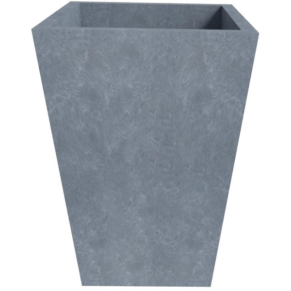 Leisure Mod Tapered Square Plant Pot Fiberstone And Clay