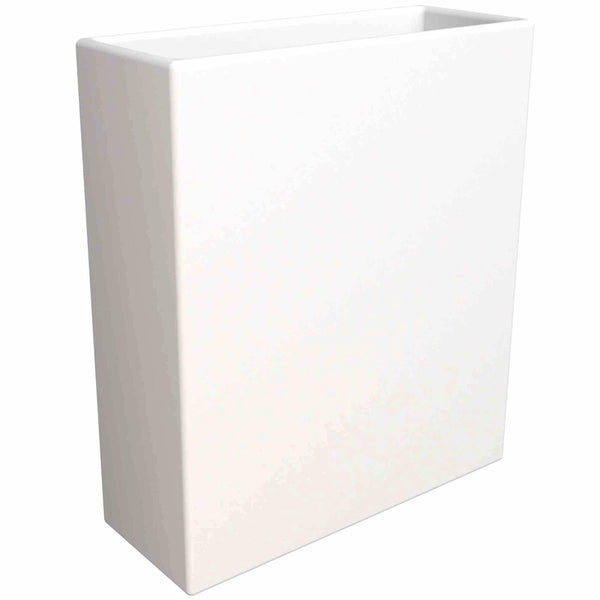 leisure mod Thistle Fiberstone and MGO Clay Modern Rectangular Planter for Indoor and Outdoor