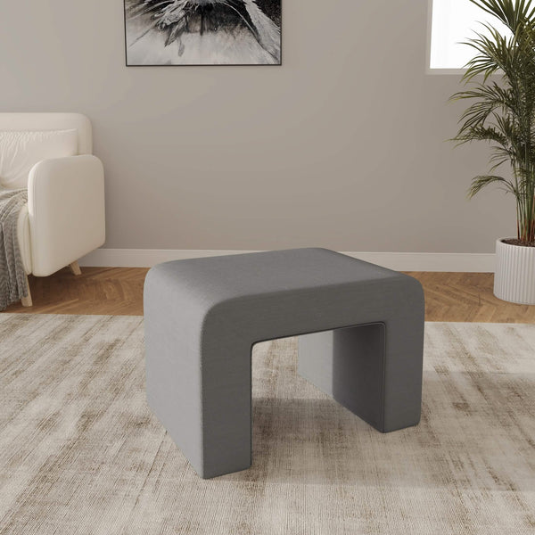 Leisure Mod Vint Modern Bench Upholstered In Velvet Boucle With Padded Foam Seat