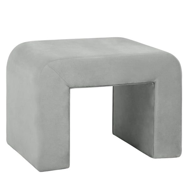 leisure mod Vint Modern Bench Upholstered in Velvet Boucle With Padded Foam Seat