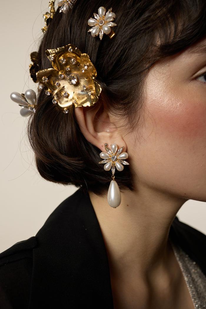 Lelet Ny Annie Pearl Tear Drop Earrings