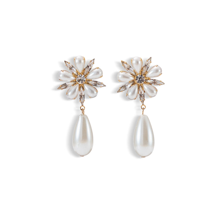 lelet ny Annie Pearl Tear Drop Earrings