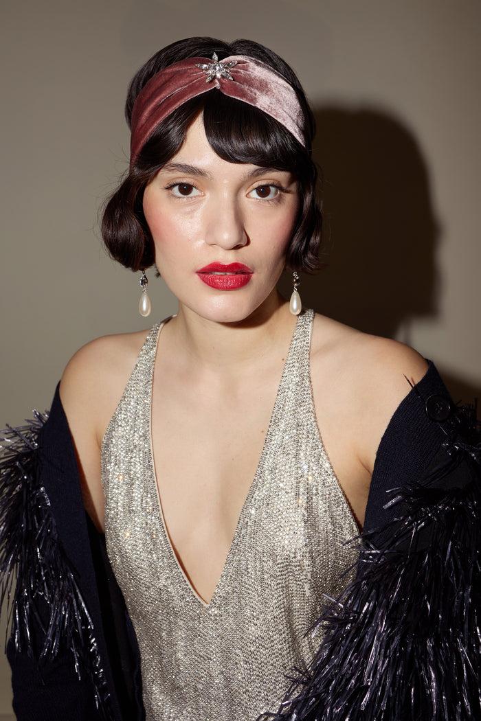 Lelet Ny Avril Crystal Velvet Headwrap