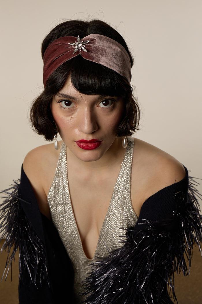 Lelet Ny Avril Crystal Velvet Headwrap