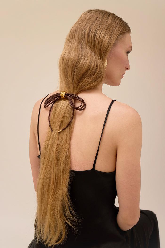 Lelet Ny Bentley Braided Bow Chocolate