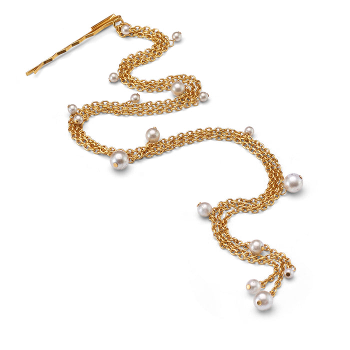 lelet ny Chain Pearl Bobbi Pin