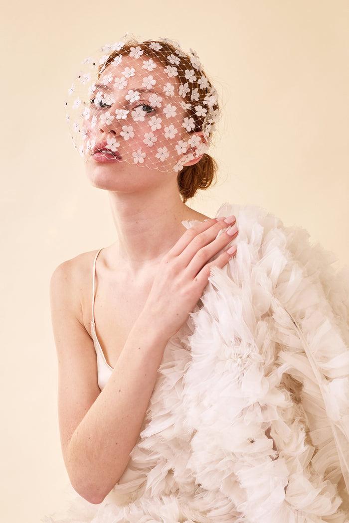 Lelet Ny Claire Floral Blusher Veil