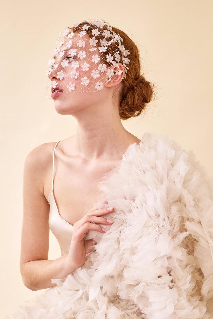 Lelet Ny Claire Floral Blusher Veil