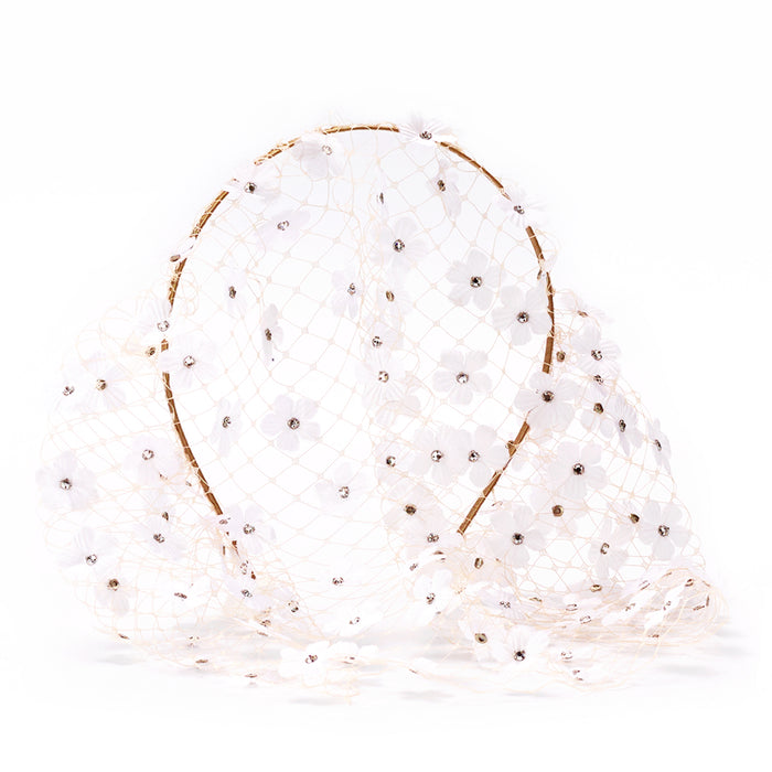 lelet ny Claire Floral Blusher Veil