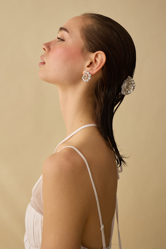 Lelet Ny Crystal Shell Mini Claw Clip