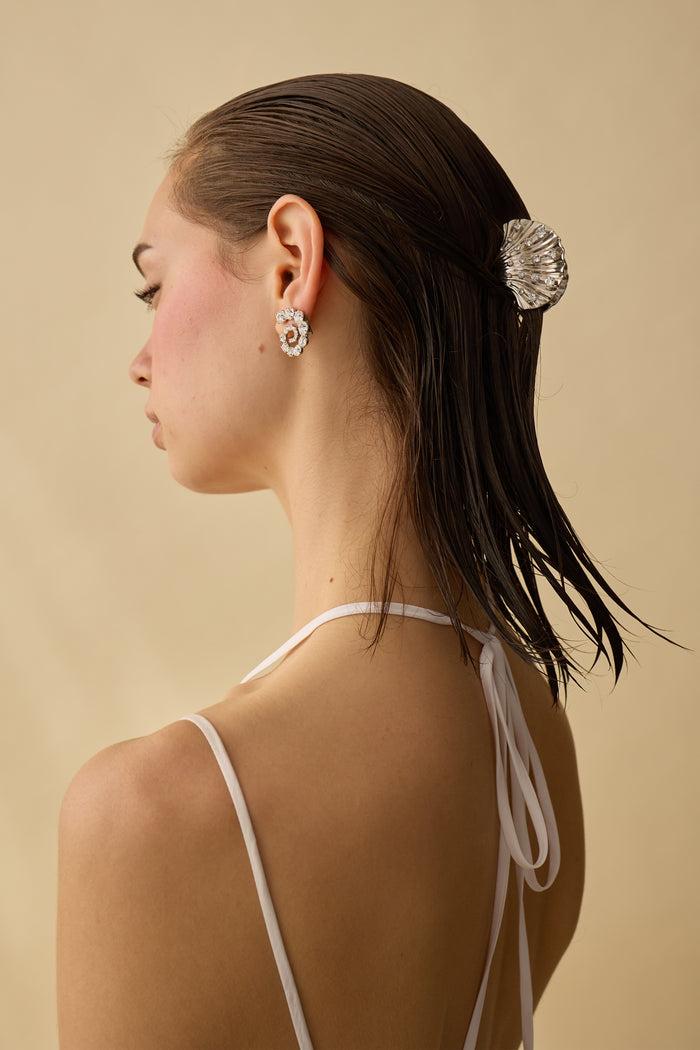 Lelet Ny Crystal Shell Mini Claw Clip