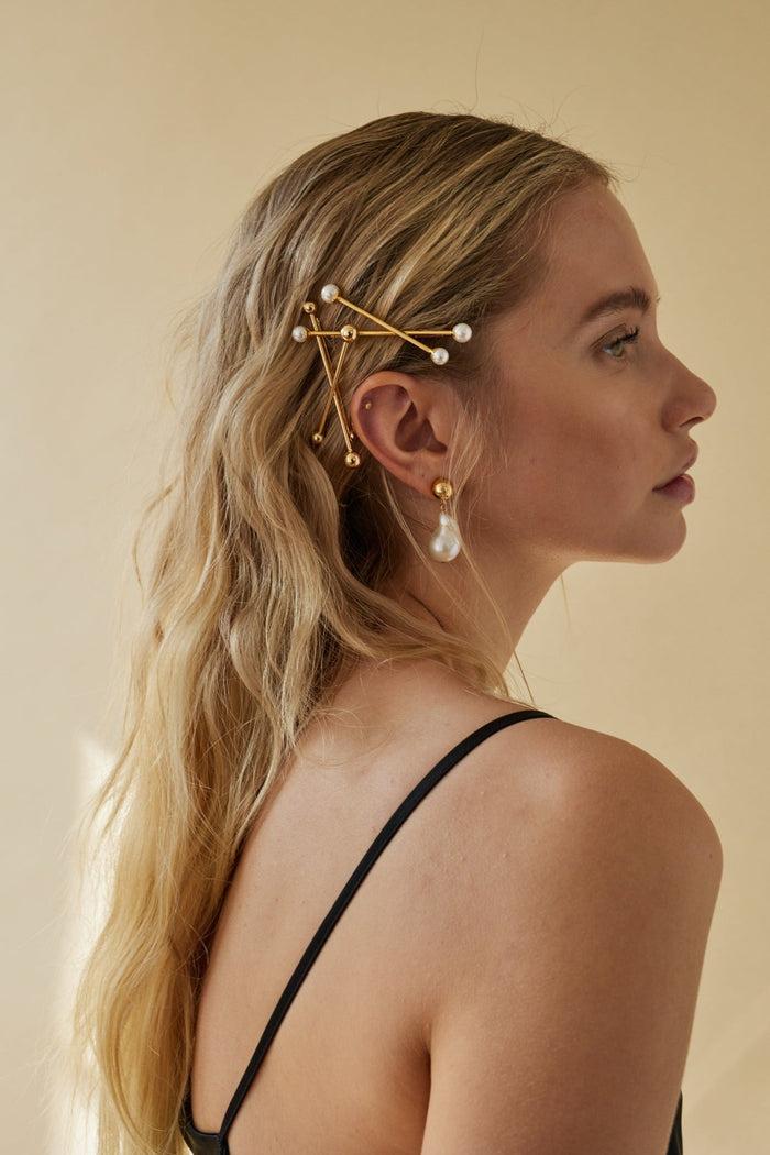 Lelet Ny Dash Dot Bobbi 14K Gold Plate