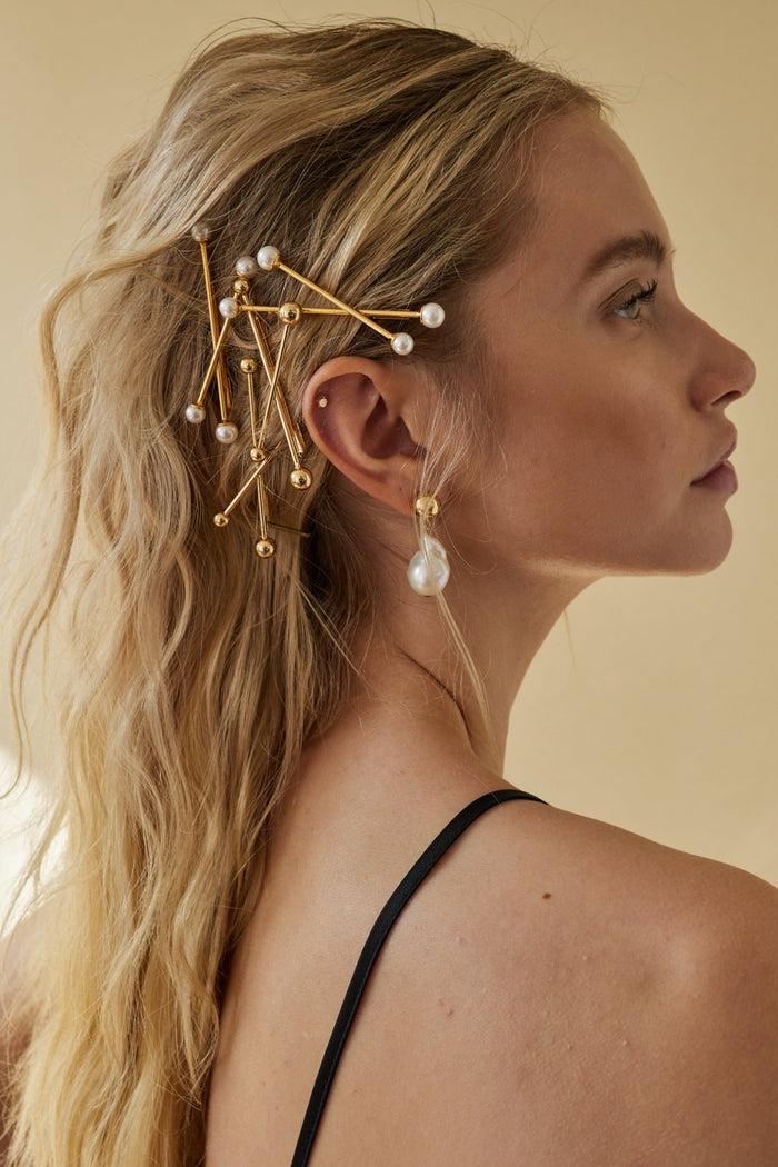 Lelet Ny Dash Dot Bobbi 14K Gold Plate