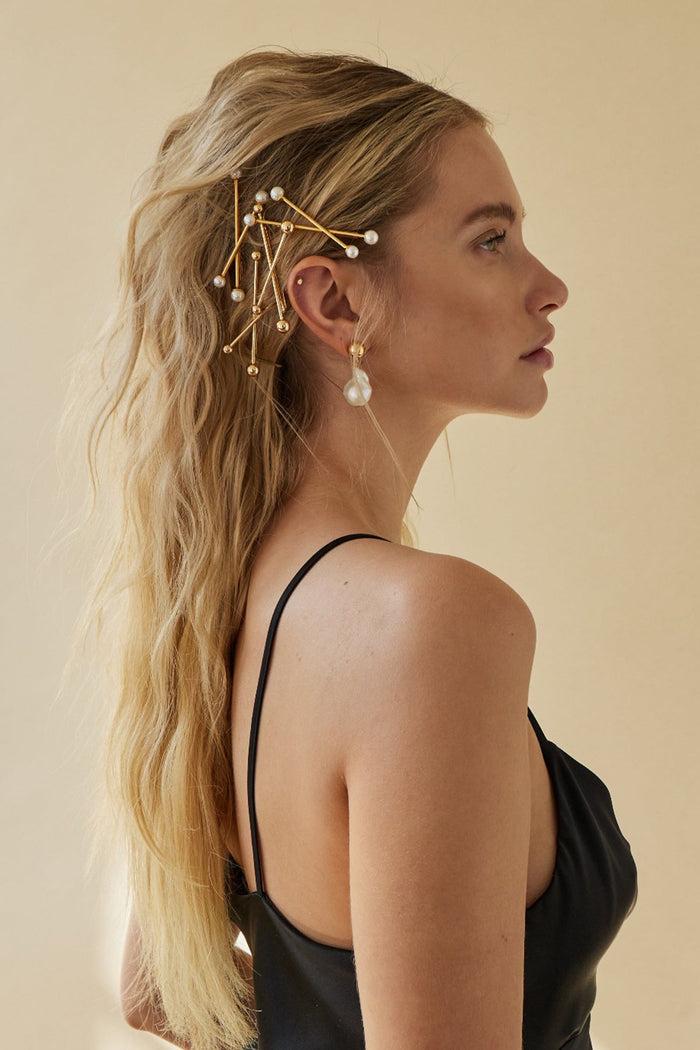 Lelet Ny Dash Dot Bobbi 14K Gold Plate