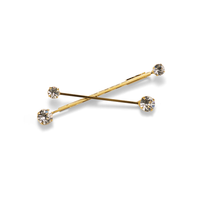 lelet ny Dash Dot Crystal Bobbi 14K GOLD PLATE