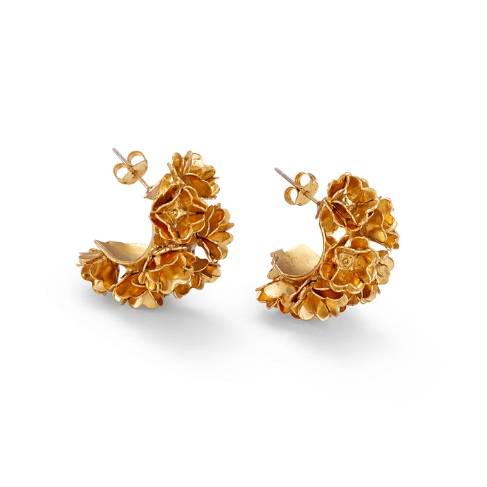 lelet ny Eden Floral Cluster Huggie Hoops