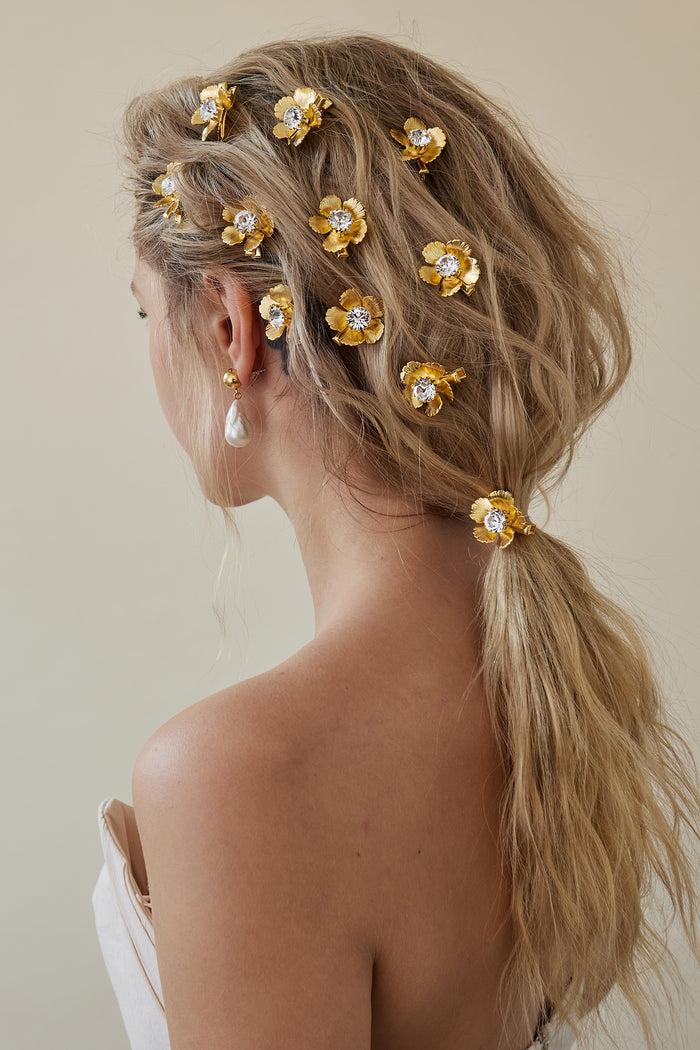 Lelet Ny Eden Floral Crystal Clip Set