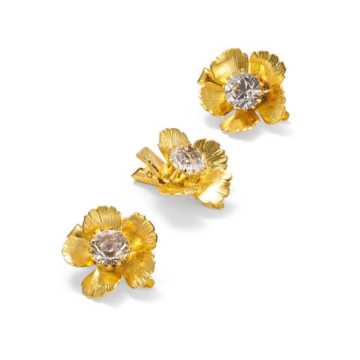 lelet ny Eden Floral Crystal Clip Set