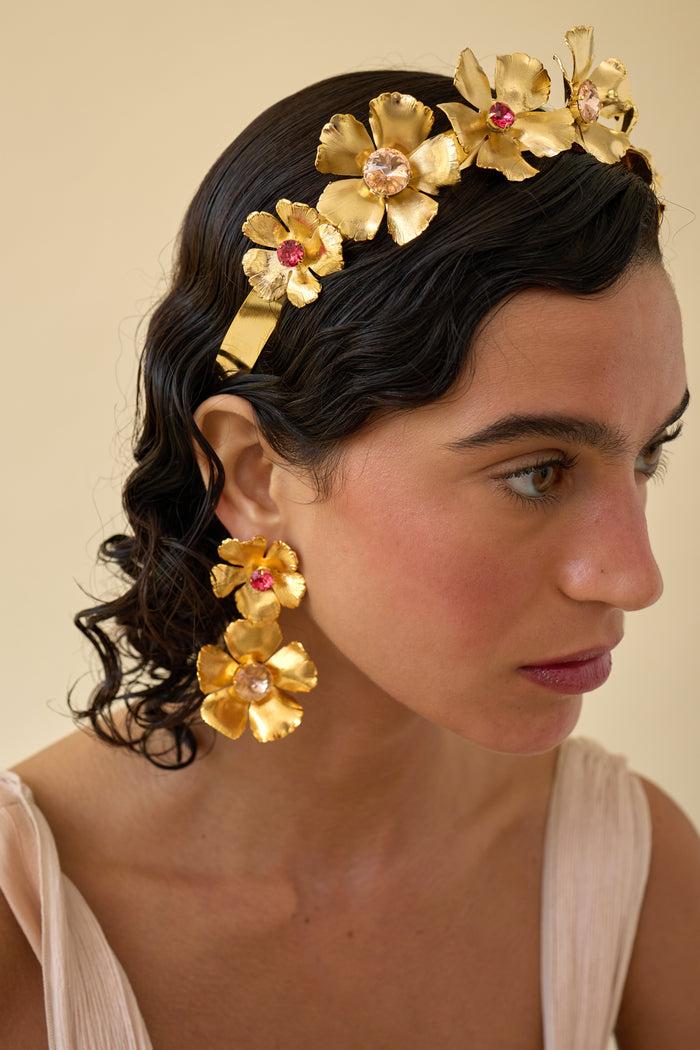 Lelet Ny Eden Floral Spectrum Crystal Crown