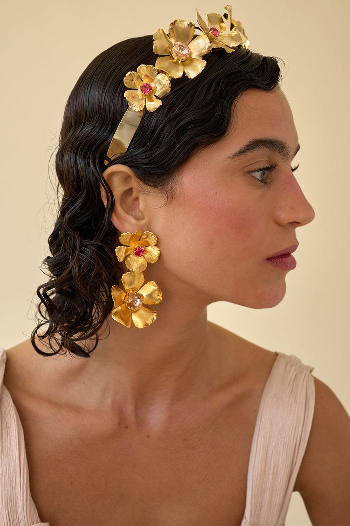 Lelet Ny Eden Floral Spectrum Crystal Crown