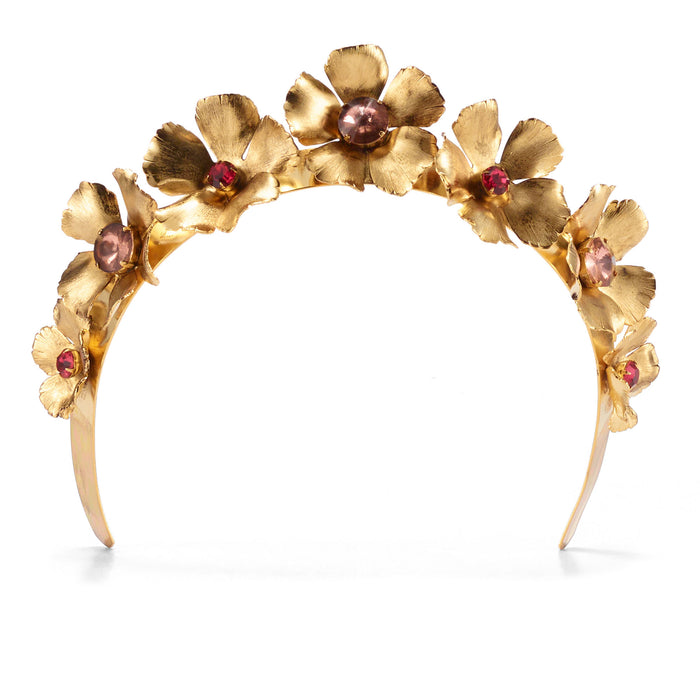 lelet ny Eden Floral Spectrum Crystal Crown