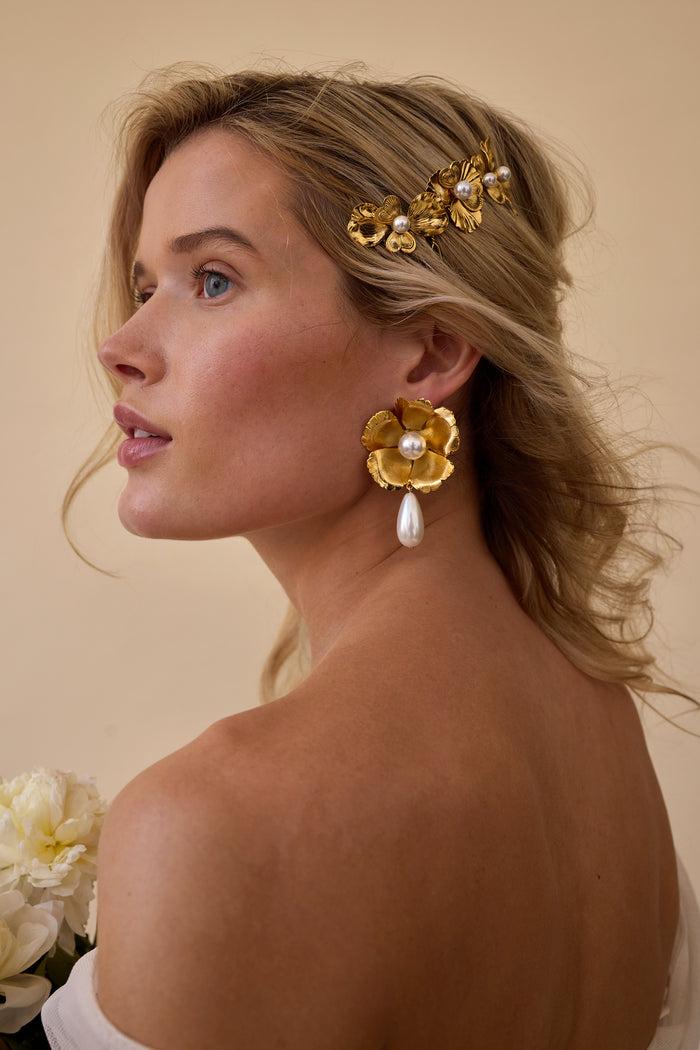 Lelet Ny Eden Pearl Tear Drop Earrings