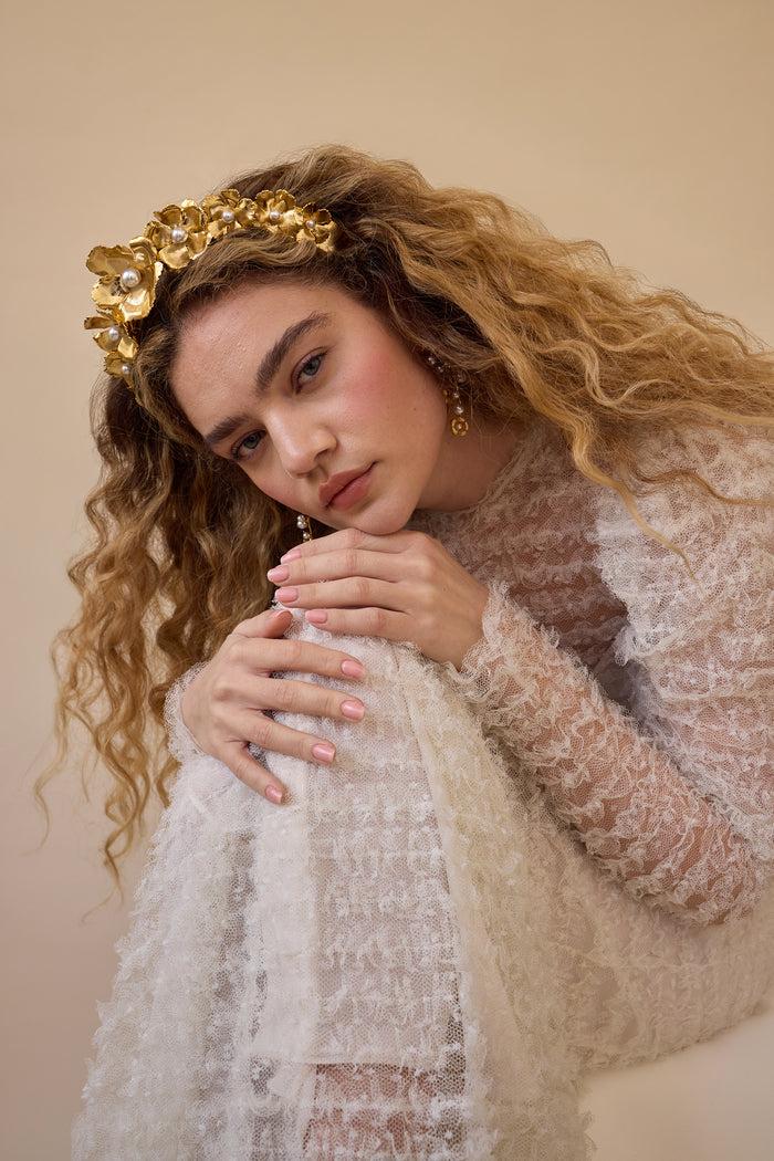 Lelet Ny Eden Wide Pearl Crown