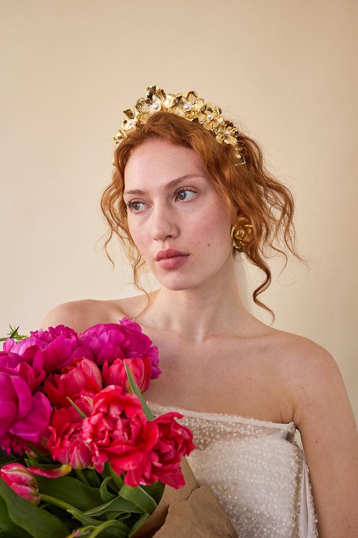 Lelet Ny Eden Wide Pearl Crown