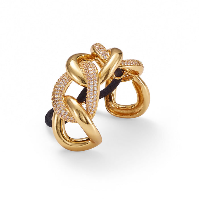 lelet ny Elena Pave Chain Pony Cuff