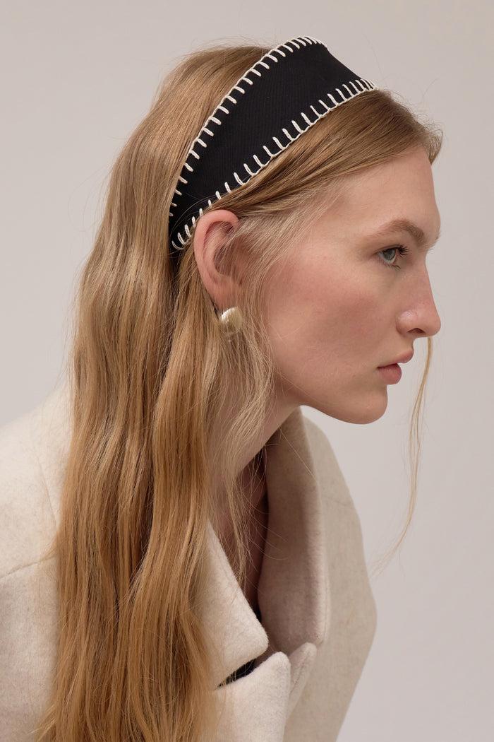 Lelet Ny Erin Whipstitch Headband Black