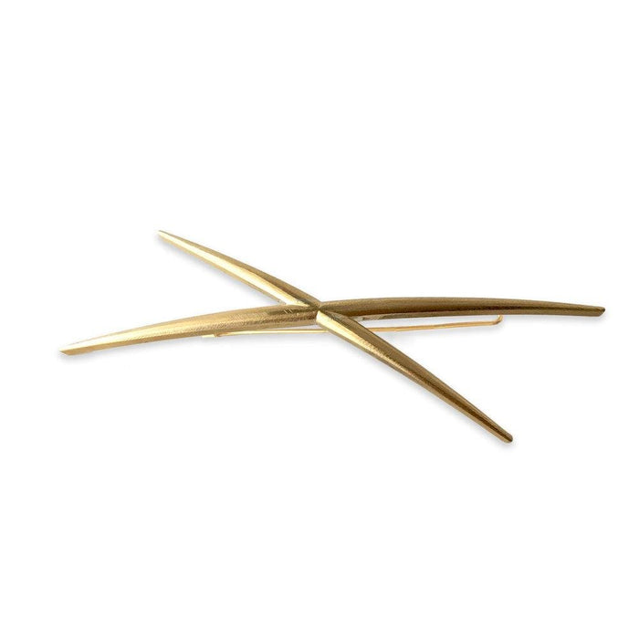 lelet ny Exes Glossy Barrette 14K GOLD PLATE