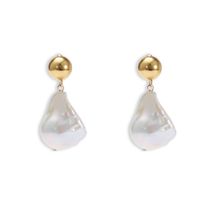 lelet ny Freshwater Pearl Drop Earrings 14K GOLD