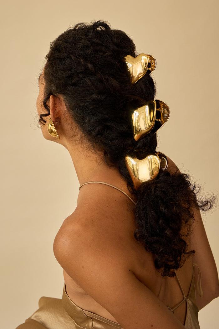 Lelet Ny Gigi Heart Metal Mega Claw Clip