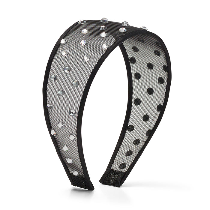 lelet ny Giselle Crystal Headband Black