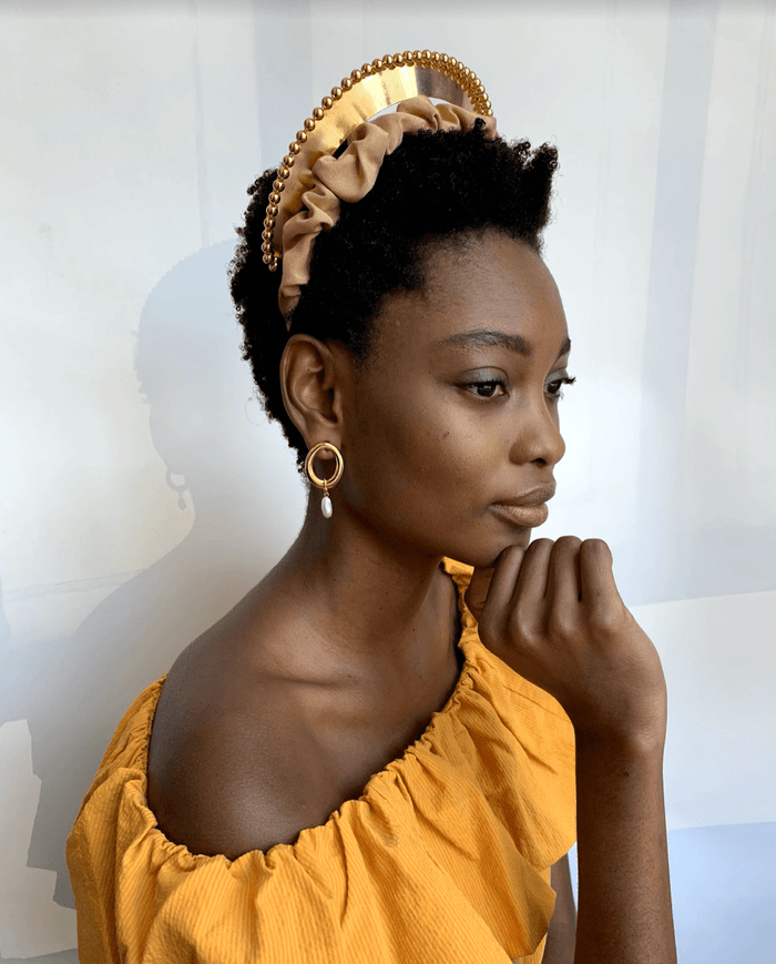 Lelet Ny Glossy Ballchain Wide Headband