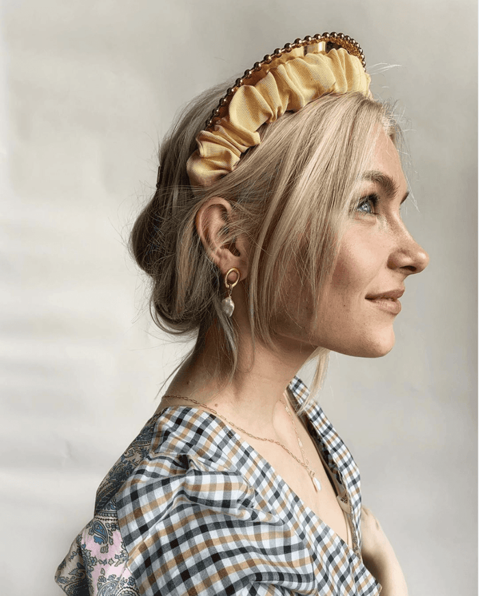 Lelet Ny Glossy Ballchain Wide Headband