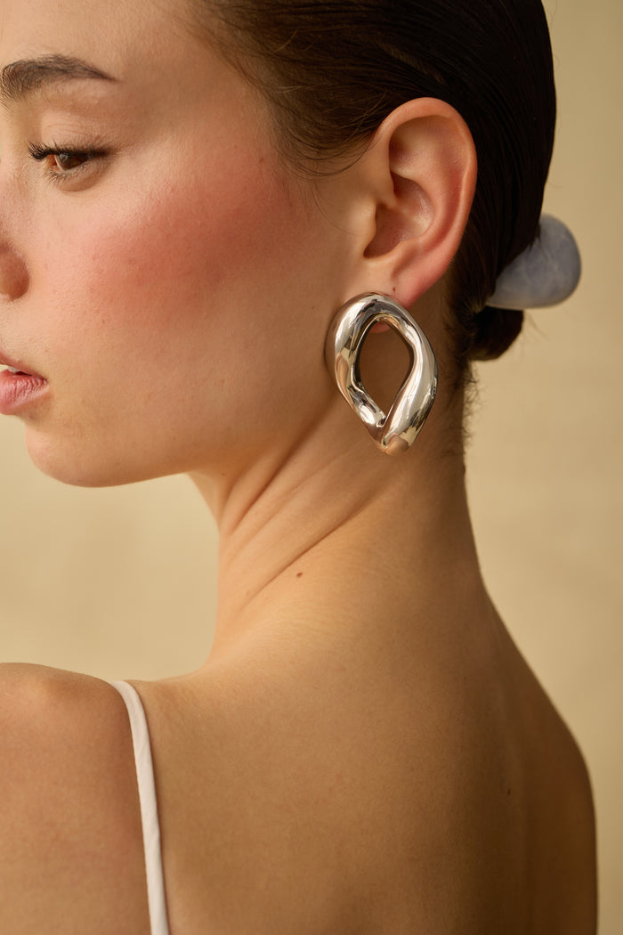 Lelet Ny Glossy Chain Link Earrings