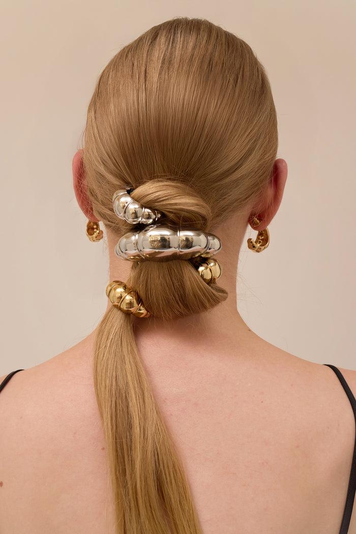 Lelet Ny Glossy Croissant Pony Cuff 14K Gold