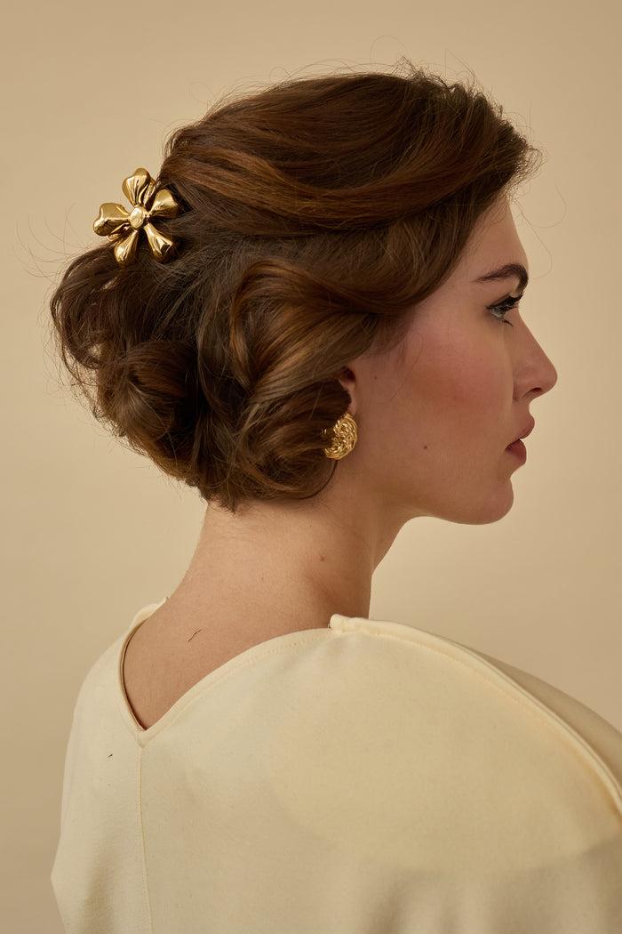 Lelet Ny Glossy Daisy Mini Claw Clip