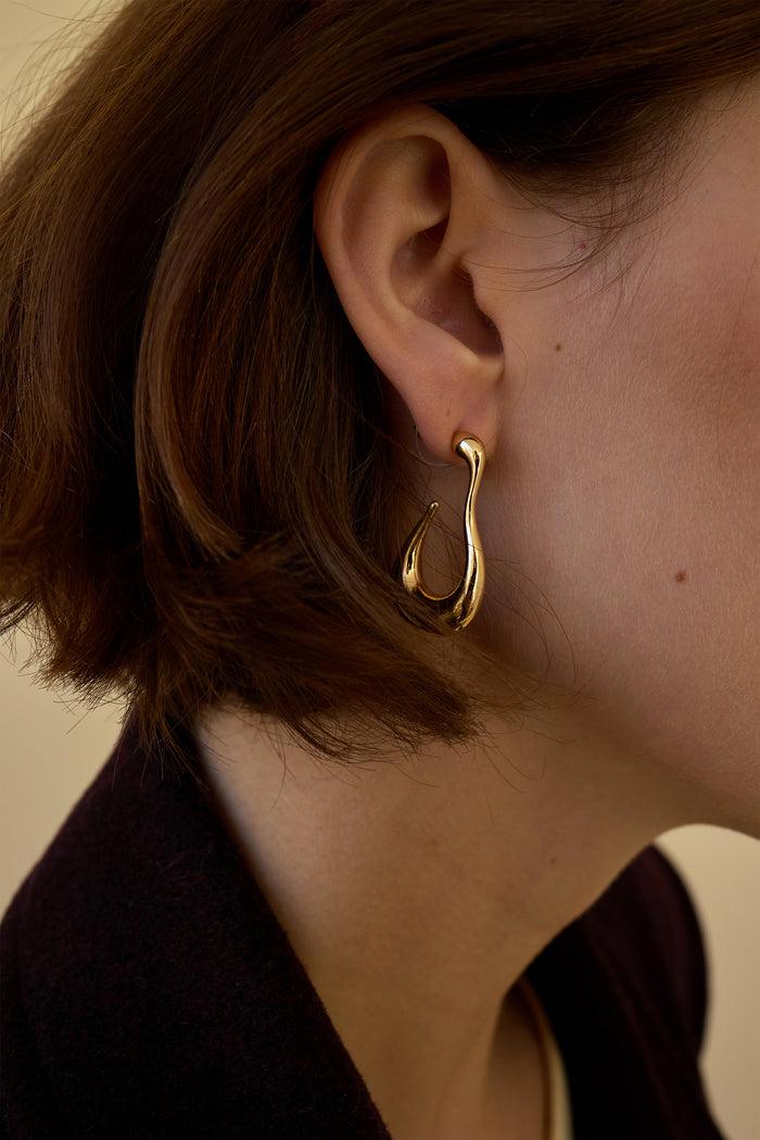 Lelet Ny Glossy Drip Hoop Earrings