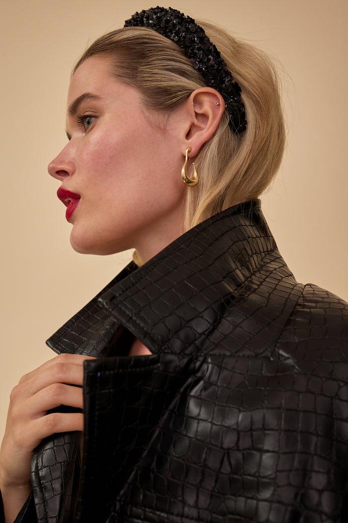 Lelet Ny Glossy Drip Hoop Earrings